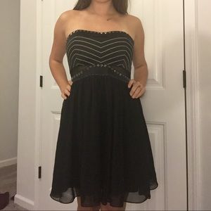 Black sequined dress